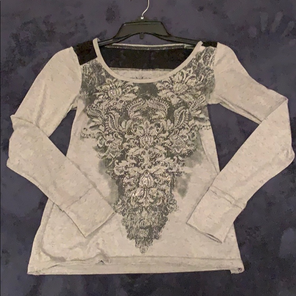 Long T-shirt, sparkles, lace, fancy, cute, ladies